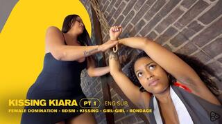 Vicky in the Dungeon: The Friend's First Time Under Kiara's Dominance and Kisses (720 EN SUB) - Female Domination - BDSM - Kissing - Girl-Girl - Bondage
