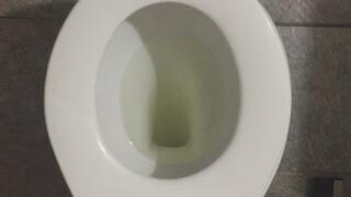 PEE GOLD IN TOILET