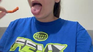 I eat crisps because I like crisps, but I eat them with yogurt because it's delicious that way.