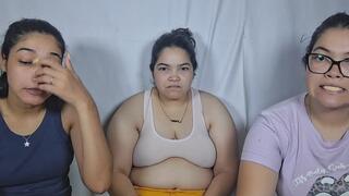 Excessive chewing by the three girls