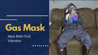 gas mask rain suit and vibrator