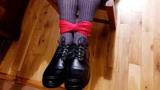 Adult school uniform feet tickling torment-BBW domination,BBW bondage,man in bondage,male bondage,school uniform,schoolboy,socks,amateur,man tied up,rope bondage,gay bondage,chair tied,chairtied,bound and gagged man,brush,