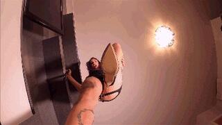 LILLI BAYLE - The pathetic life of my tiny man - Stomping and crushing under shoes, feet and ass - Giantess style