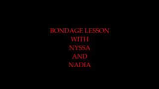 Bondage lesson with Nyssa and Nadia (MP4) Format