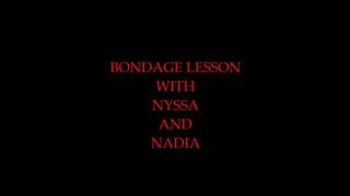 Bondage lesson with Nyssa and Nadia (WMV) Format