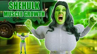Hulking out Muscle Growth She Hulk Transformation Raging in City TF