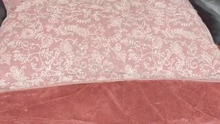 trans woman massing feet and stroking lady-dick