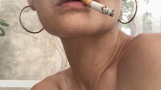 Natural Outdoor Smoking Fetish – Full Cigarette, Real Cough & Pure Sound