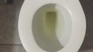 PEEING GOLD IN TOILET