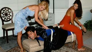 Atomic Man Chapter FOUR - Mackenzie Montgomery And Summer Long Run Their Long Nails Over Atomic Man's Soft Soles!