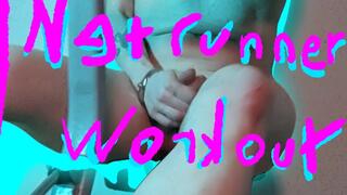 Netrunner Butt Plugged Work Out Routine