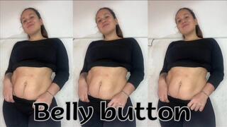 I go crazy touching and teasing this soft belly… belly button obsession
