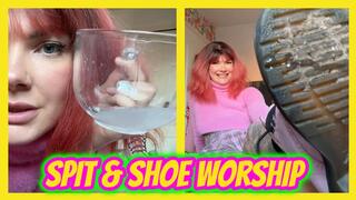 Spit & Shoe Worship Chastity Denial POV