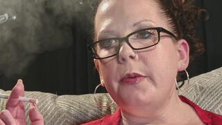 Sitting on chaise enjoying VS 120 HD