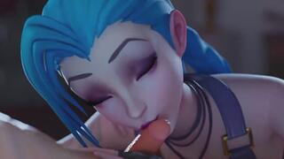 Hot blowjob for Jinx