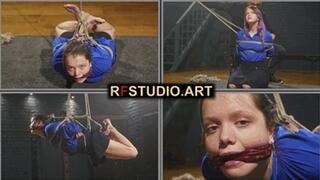 Thea - First Suspended Hogtie Experience of a Sweet Rope Bunny (UHD 4K MP4)