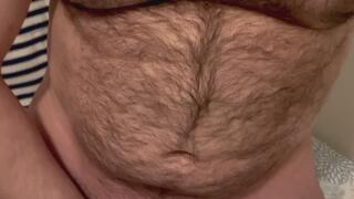 Big Dick Hairy Daddy Plays With His Uncut Cock pt 3