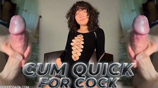 Cum Quick For Cock - MAKE ME BI, ENCOURAGED BI, PREMATURE EJACULATION PREMIE JOI by Goddess Ada