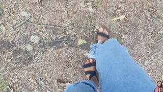 Walking Barefoot Outside