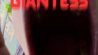 Giantess crushed police and swallowed camera man