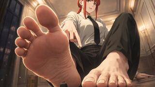 Makima s Tiny Pet - Be My Good Little slave Giantess Foot Crush POV