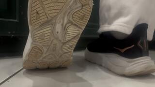 Leashed & Low: Sniffing My Hokas While We Walk