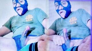 PoliciaUniform_ 6 CERDO MASKED CUM CORRIDA VERTICAL Video Cop Fetish Police Uniforme Porno Gay Policia Spandex