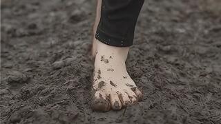 One with nature : Naked in nature with lucy who is sick of office work and goes BARE FEET to NAKED BODY during her nude nature walk