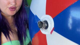 sexy mastrubate on shosu beachball