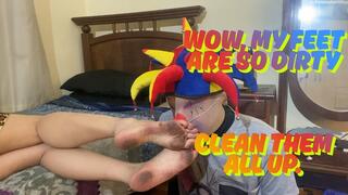 Dirty feet with the clown- Court jester