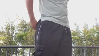 A risky outdoor demonstration of my diaper