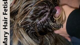 Blonde Hairjob POV - Couch Cum on Hair Explosion - Rimming Ball Licking Finish - 9min HD -ASMR ITALIAN -VIDEO 10