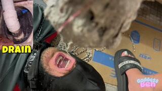 Eating dirt from the drain and bathroom. # 1080HD - Goddess Beh