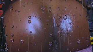 FANTASY - Horny Femboy with Oily Bubble Butt Goons and Slaps His Ass During a Rainy Night.