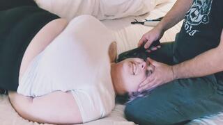 RezTickler Tickles Lolo's Neck and Nose