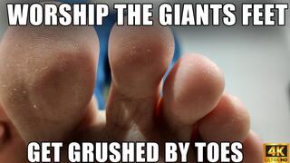 Worship The Giants Feet | Get Crushed By Toes - 2160p - KingMarti