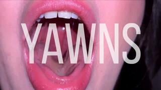 Big Yawns Close Up & Uvula Fetish