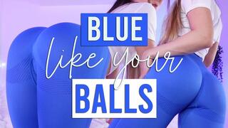 Blue like your balls - Femdom edging tease and denial JOI