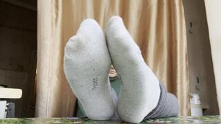 Smelly feet in socks and tights!