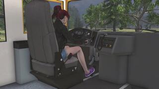 School Bus Cranking Template - Camilla in Purple Keds Sneakers 1080p