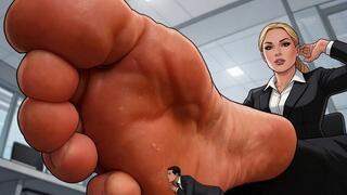 Cruel Blonde Office Giantess Boss – Under My Desk, You Stay Beneath My Feet POV Crush Collection