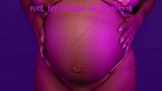 Fuck my preggo belly button - Milky