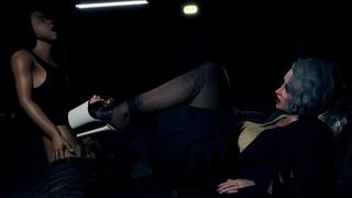 Shoejob Into Open-Toe Footjob – Desperate Control