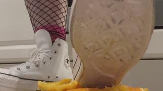 Jax's White Leather Converse Crush