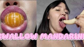 swallow mandarine and banana