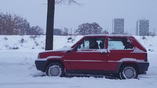012 Fiat Panda Snow Stuck (3 scenarios in one clip)