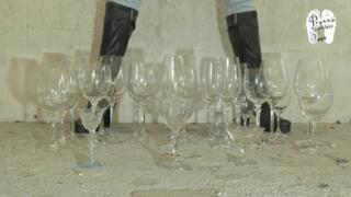 Drinking Glasses under heeled Boots 3 floor view