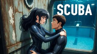 Shipwreck Hose Snag Peril Ride: Mock Panic & Tank Pin in Cave, Unzip Raw & Frantic Confined Bubble-Filled Fuck