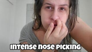 Big Roman Nose Fetish – Intense Picking & Finger Digging in My Huge Nose