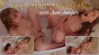 Pissing All Over June Juniper - Girl Girl Golden Showers